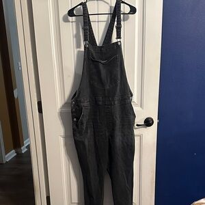 Old Navy Charcoal Denim Jumpsuit